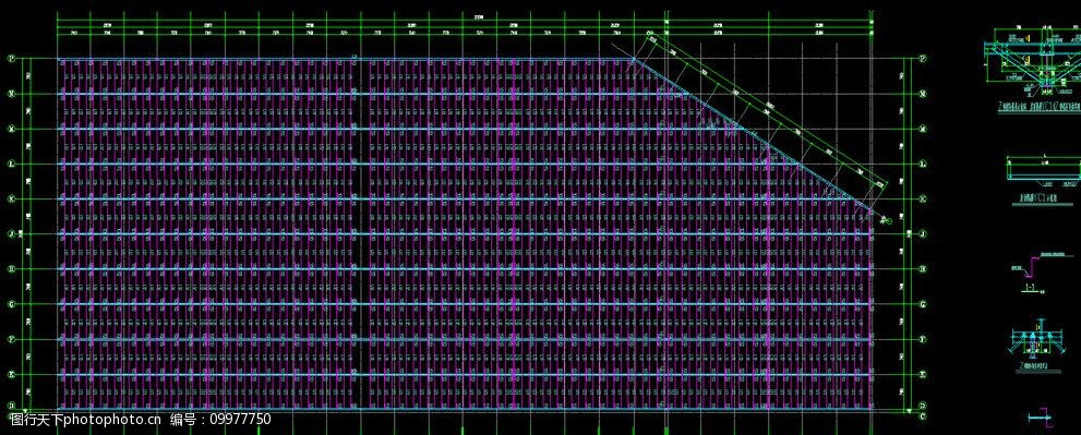 钢结构厂房屋面隅撑平面布置图片