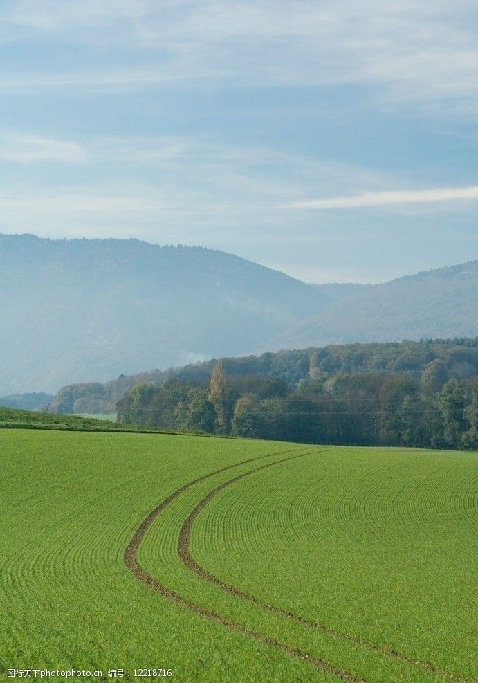 秋日原野美景图片